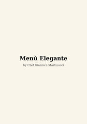 Fine Dining Tasting Menu (PDF)