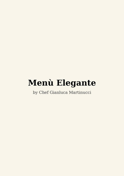 Fine Dining Tasting Menu (PDF)
