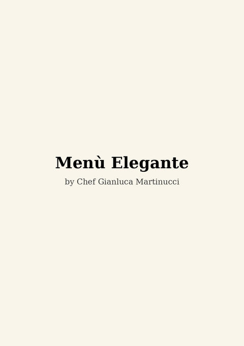 Fine Dining Tasting Menu (PDF)