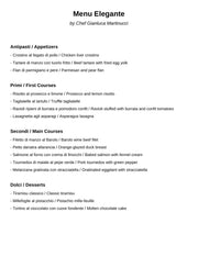 Fine Dining Tasting Menu (PDF)
