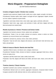 Fine Dining Tasting Menu (PDF)