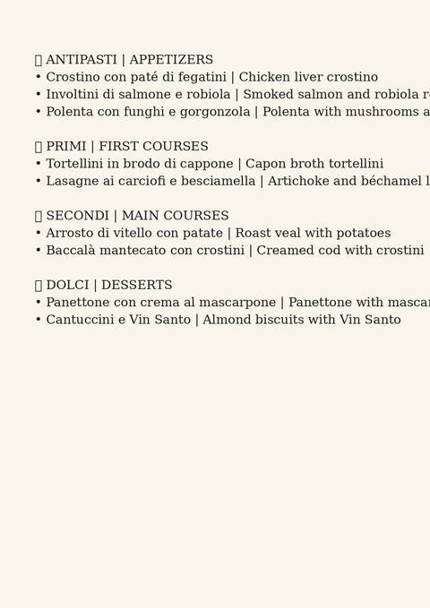 Holiday Menu – Christmas & Occasions (PDF)